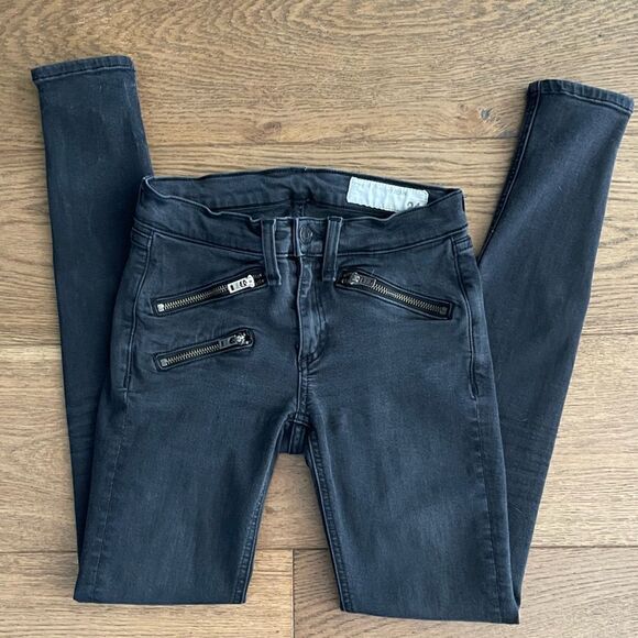 Women’s Rag & Bone Zipper ‘Washed Black’ Jeans size 24.  Great condition! - Picture 5 of 7